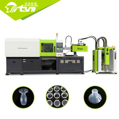 Machine horizontale de moulage par injection de LSR produisant le mamelon large de bébé de cou